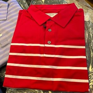 Oobe Red Striped Polo Shirt